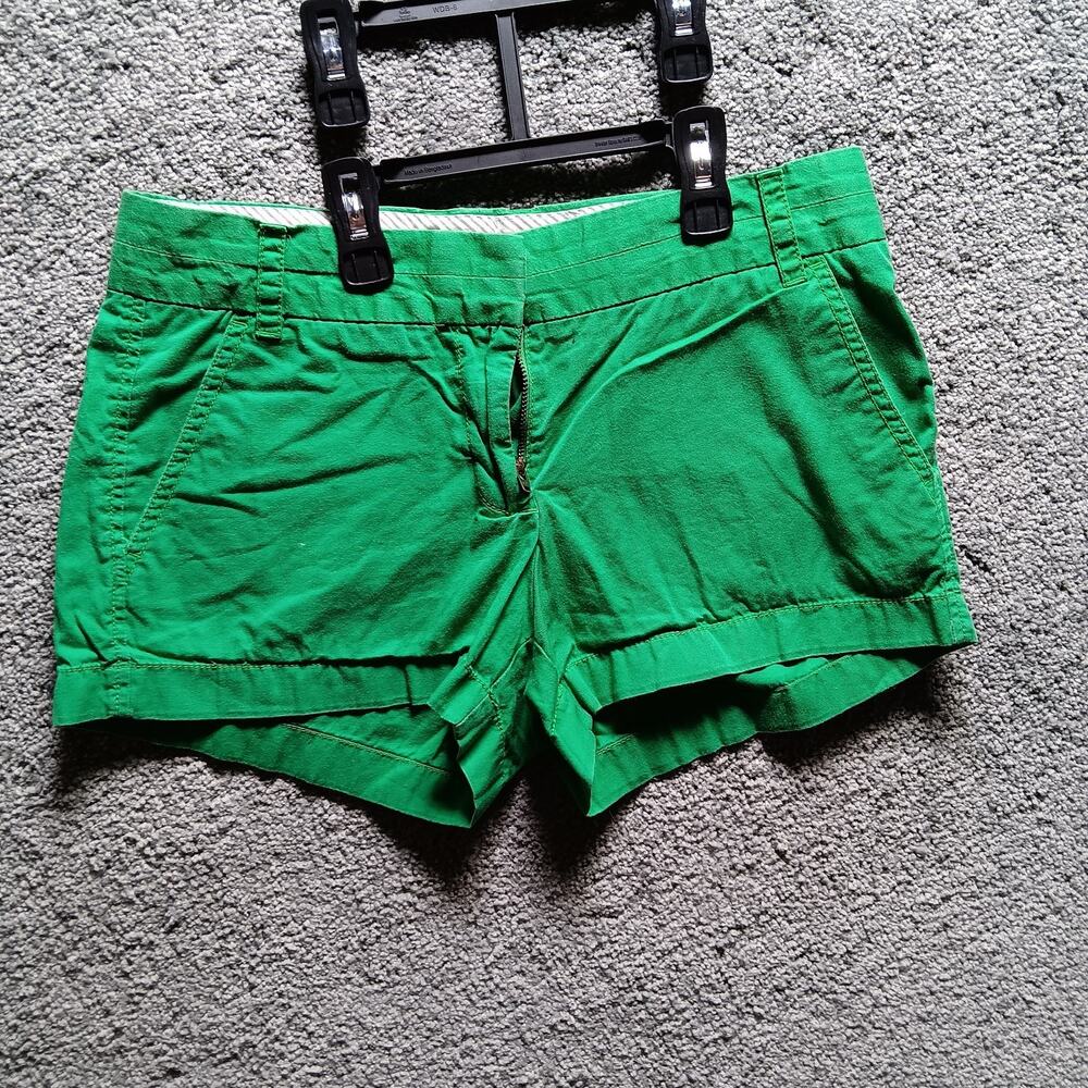 J. Crew Chino Shorts Women’s Size 2 Green Classic Cotton